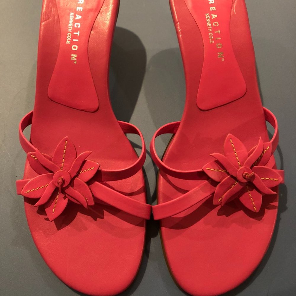 Pink Kenneth Cole Sandal With Small Heel (Sz 6.5)